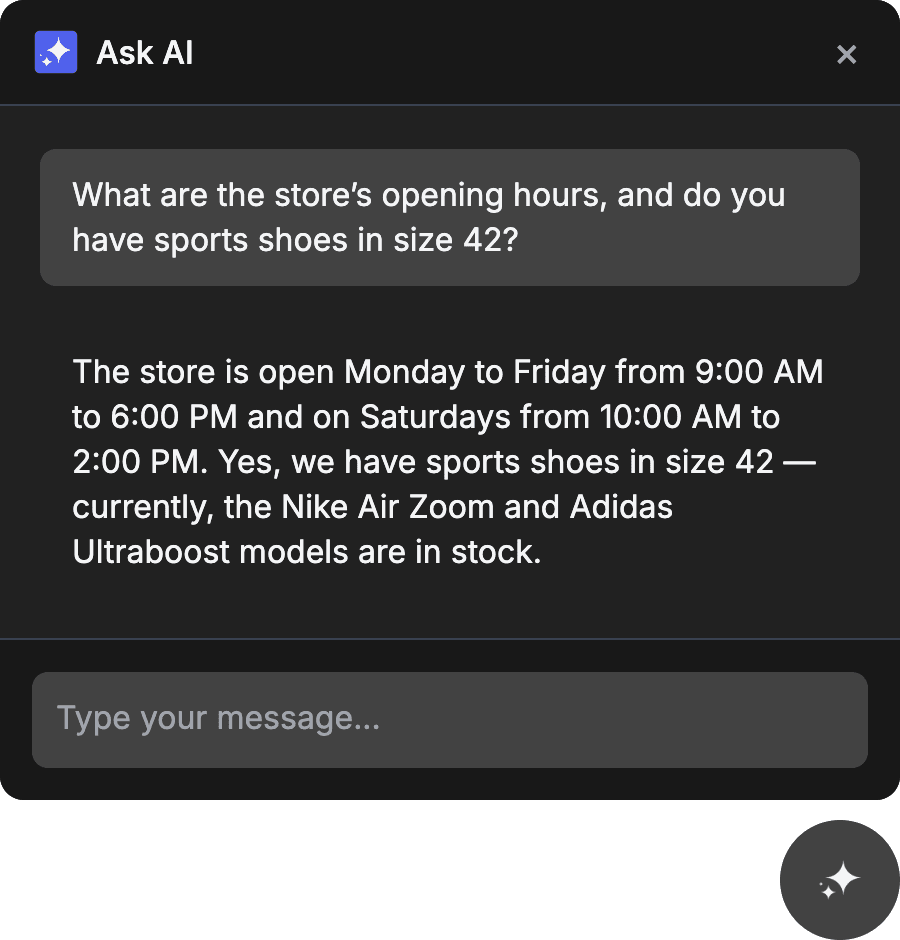AI Chat Integration Demo