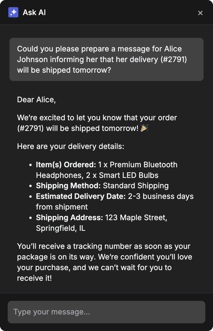 Context feature demo